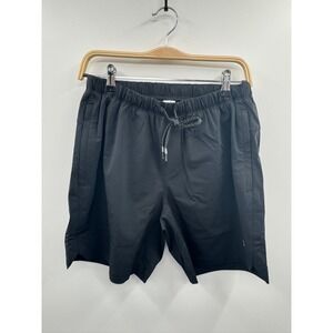 NWT Fabletics The 7" One Short Men's Small Black Drawstring Swimming Lightweight